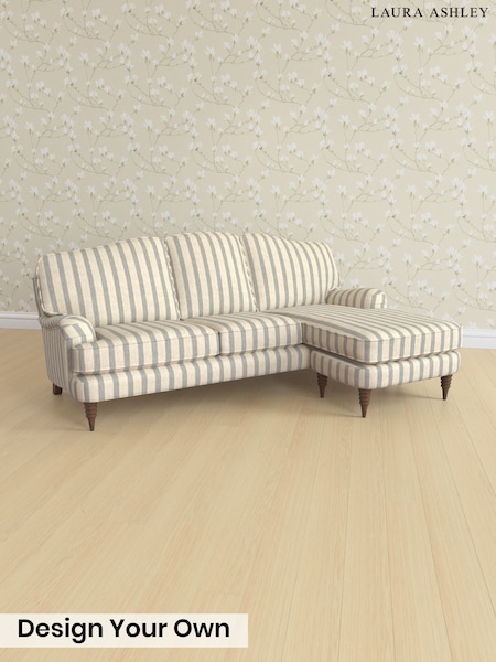 Kinsham Stripe/Seaspray Blue Lynden By Laura Ashley (Y99921) | £2,400