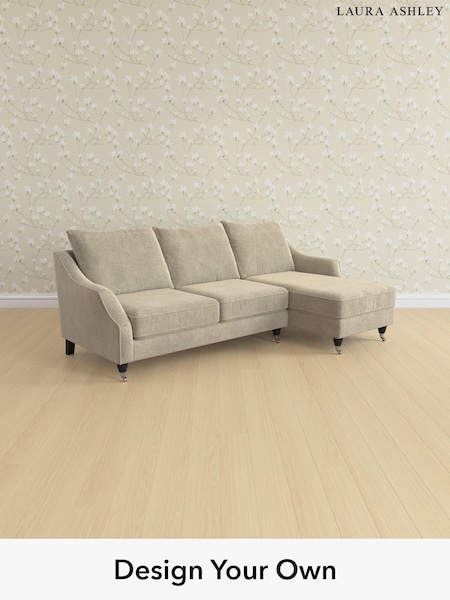 Lundar Chenille/Truffle Natural Beverley By Laura Ashley (Y99928) | £2,175