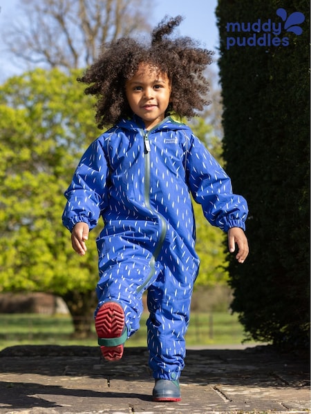 Bleu - Muddy Puddles Waterproof Ecosplash Puddlesuit