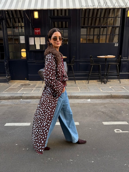 Brown - Never Fully Dressed Deer Long Cardigan