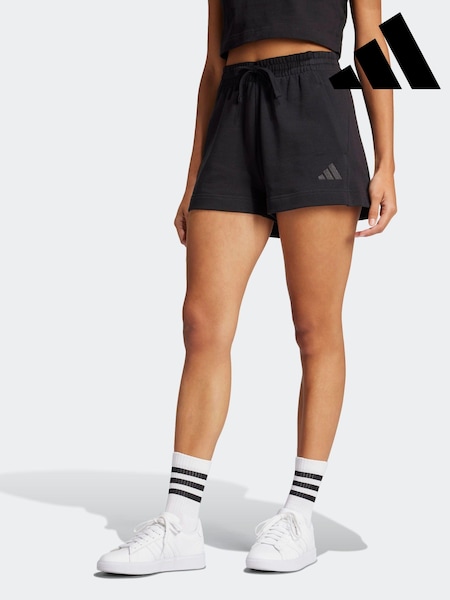 adidas Black ALL SZN French Terry 100% Cotton Shorts (100534) | €18