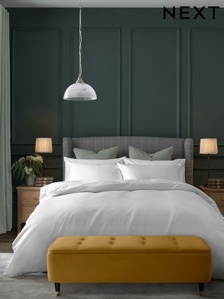 400 Thread Count 100% Egyptian Cotton Sateen Luxury Duvet Cover And Pillowcase Set (100880) | ‏176‏₪ - ‏289‏ ₪