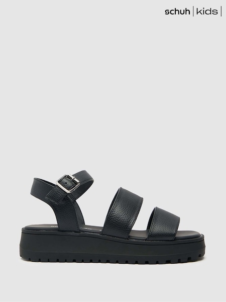 Schuh Tara Chunky Black Sandals (101378) | 79 QAR - 86 QAR