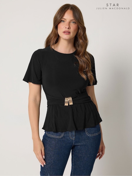 črna - Star By Julien Macdonald Metal Trim Top