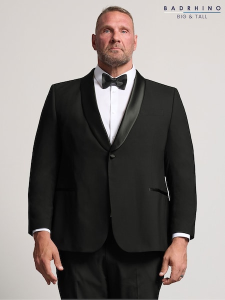 Melns - Regular Badrhino Big & Tall Shawl Dinner Jacket Regular & Long Fit