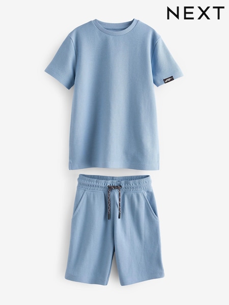 modra - Texture 100% Cotton Shorts and T-Shirt Set (3-16yrs) (102082) | € 13 - € 21