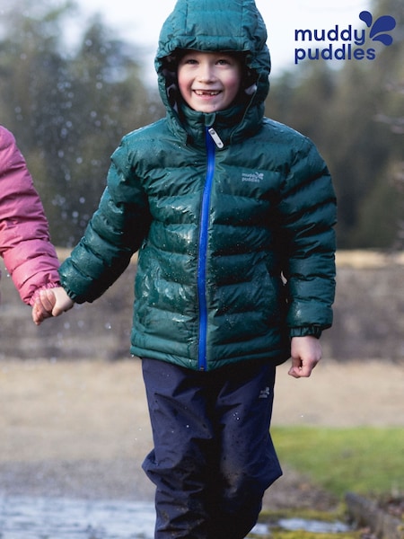 Verde - Jaqueta acolchoada impermeável Muddy Puddles