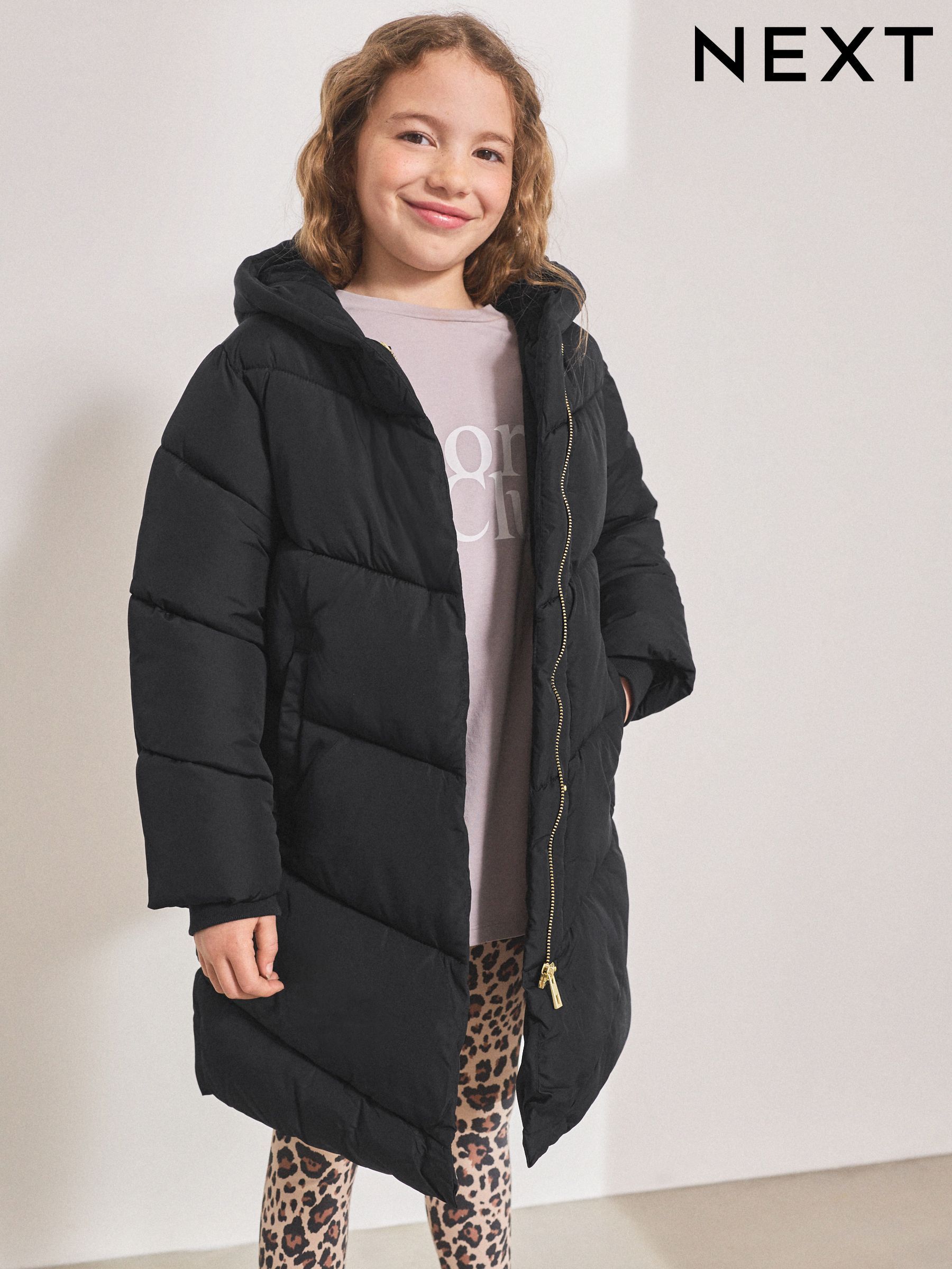 Girls Coats Black Raincoat Schoolwear Next Luxembourg
