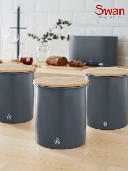Swan Set of 3 Grey Nordic Grey (102624) | €40