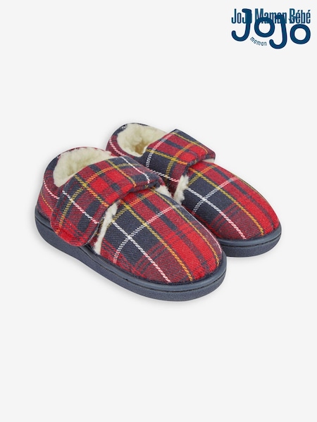 Jojo Maman Bébé Girls' Tartan Easy On Slippers (103156) | €27
