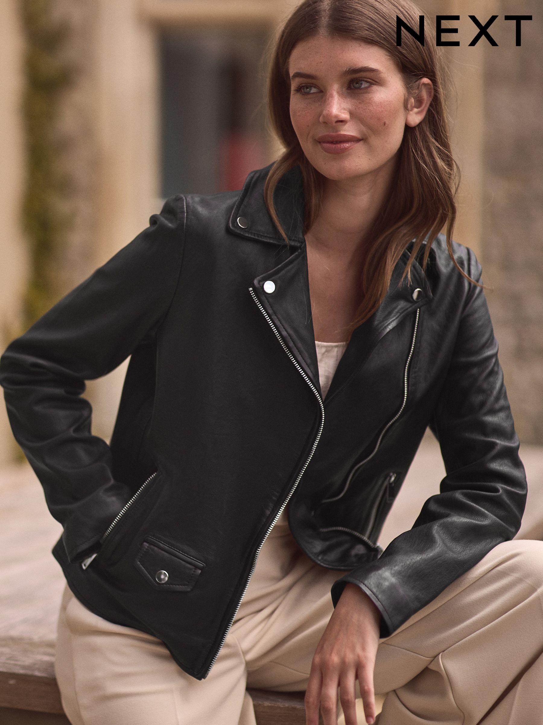 Women s Leather Jackets Jackets from Next Designer Brands Next