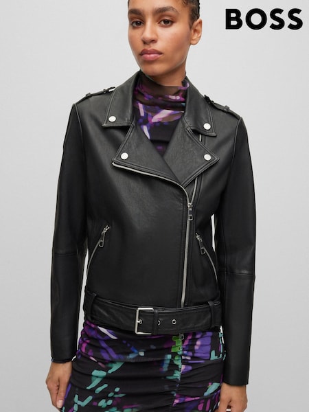 BOSS Black Sameli Leather Jacket (103420) | €374