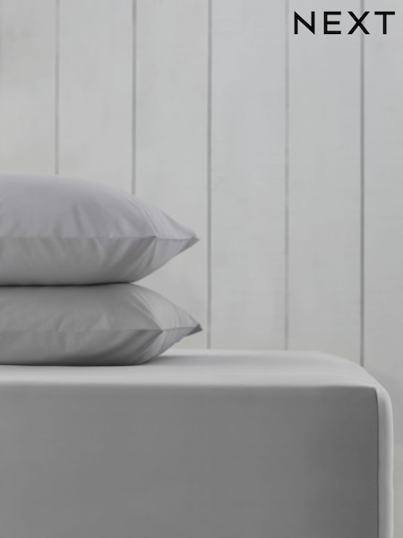 Grey Silver Cotton Rich Extra Deep Fitted Sheet (103515) | $29 - $39
