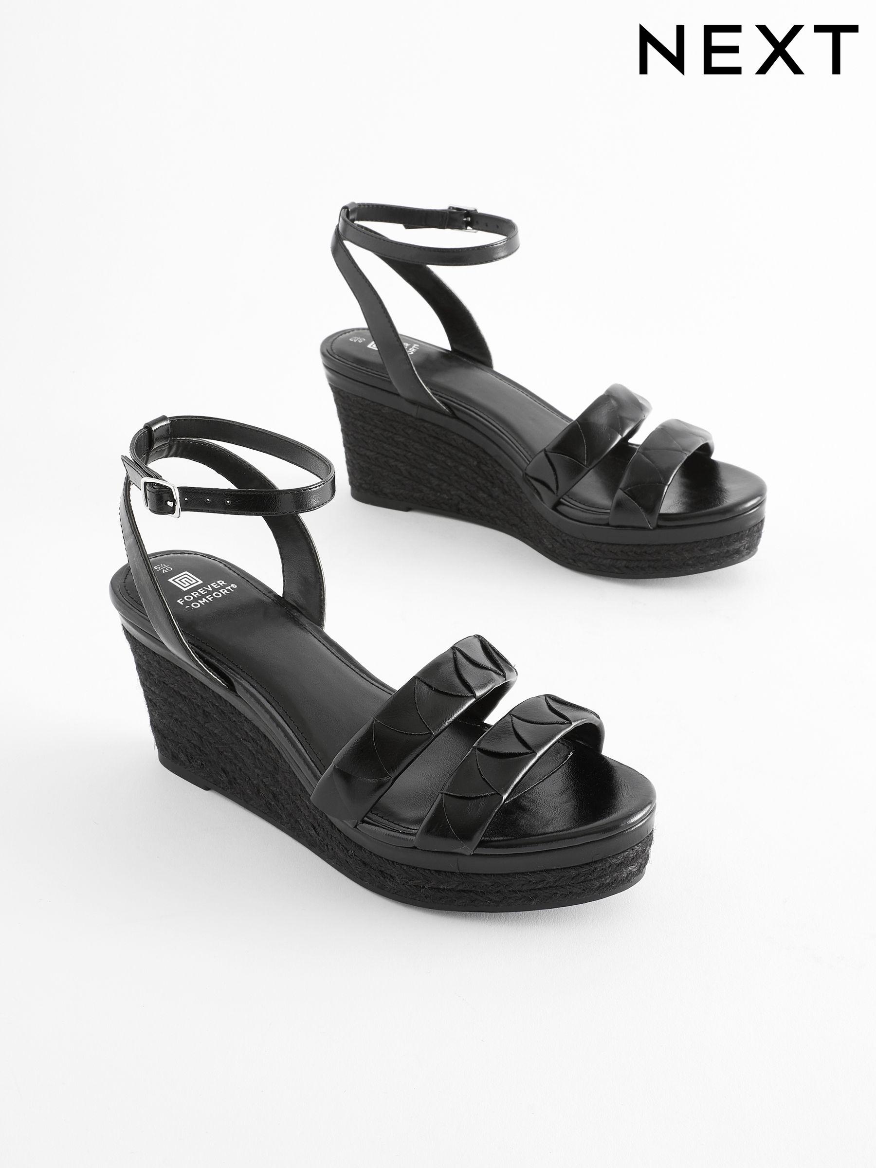 Next black wedges new arrivals