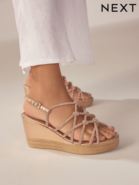 Rose Gold Forever Comfort® Jewel Knot Wedges (103832) | 6,245 ISK