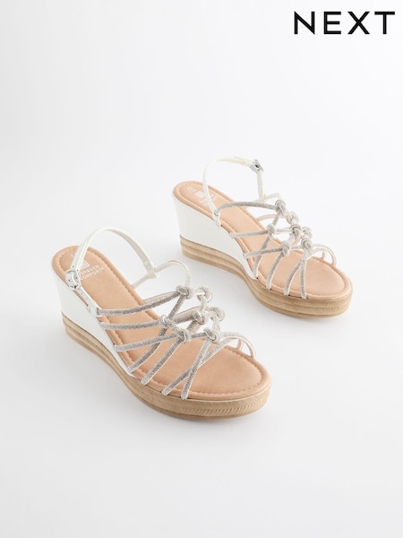 Silver Forever Comfort® Jewel Knot Wedges (103884) | 220 QAR