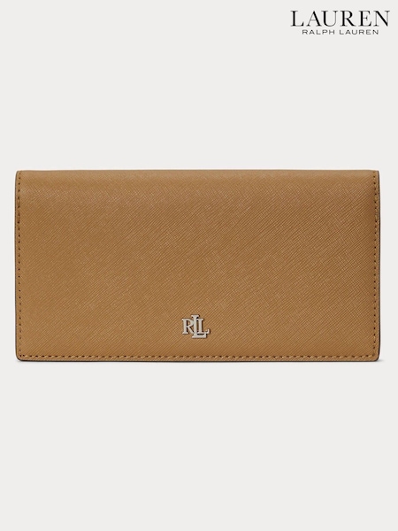 Lauren Ralph Lauren Crosshatch Leather Slim Wallet Purse (104500) | € 70