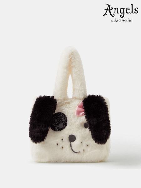 Schwarz - Angels By Accessorize Fluffy Dog Tote Bag