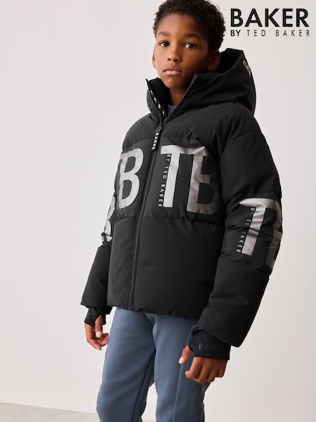 Baker by Ted Baker Shower Resistant Black Coat (104857) | €52 - €55