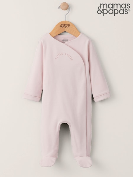 Рожевий - Mamas & Papas Little Brother/Sister 100% Cotton kombinezoni (104945) | 901 грн