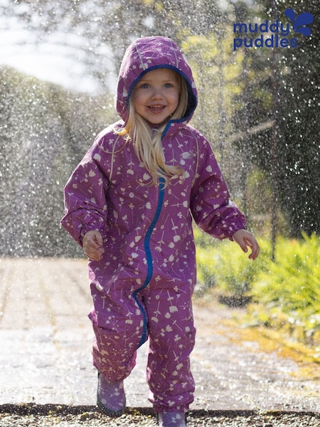Rožinė - Muddy Puddles Waterproof Ecosplash Puddlesuit