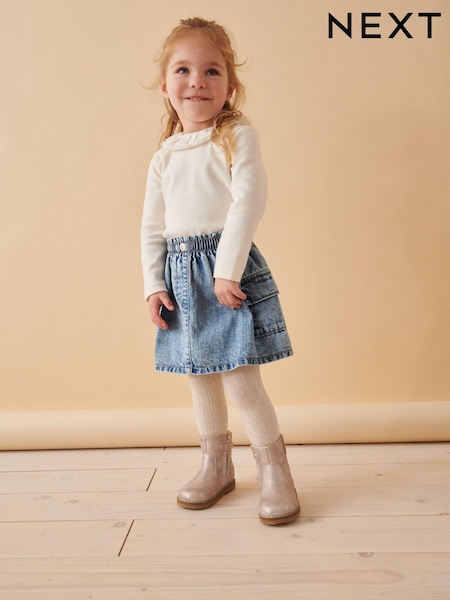 Denim Cargo 100% Cotton Skirt (3mths-7yrs) (105222) | €15 - €18