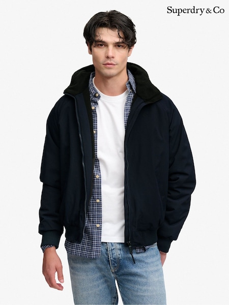 Blue - Regular Superdry City Fleece Lined Jacket