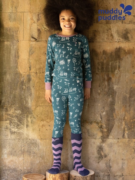 Green - Muddy Puddles Thermal Baselayer Leggings