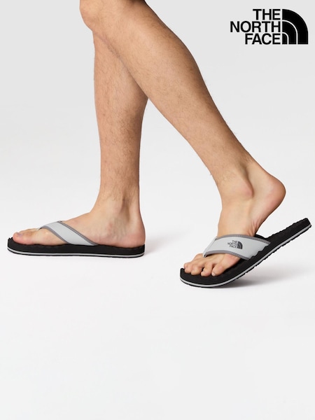 The North Face Black/Chrome Mens Base Camp Flip Flops (106089) | €40