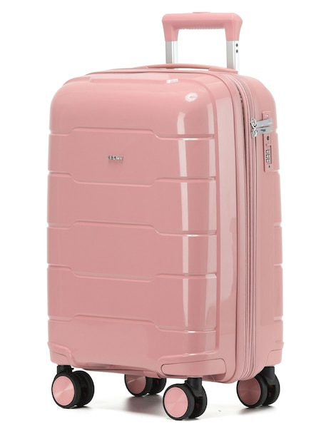 وردي - Regular Cruw Hand Luggage Tsa Lock Silent Double Spinner Wheels Bag