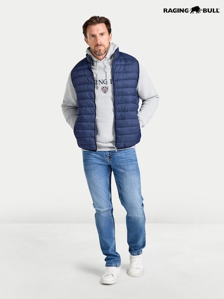 أزرق - Regular Raging Bull Lightweight Insulated Gilet