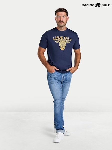 Blue - Regular Raging Bull Key Principle T-shirt