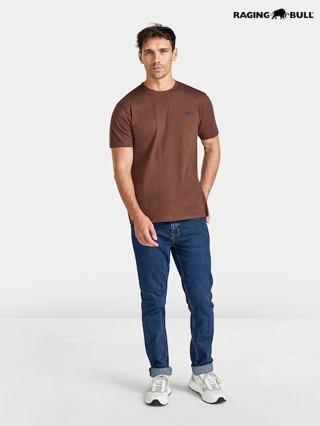 Brun - Regular Raging Bull Classic T-shirt