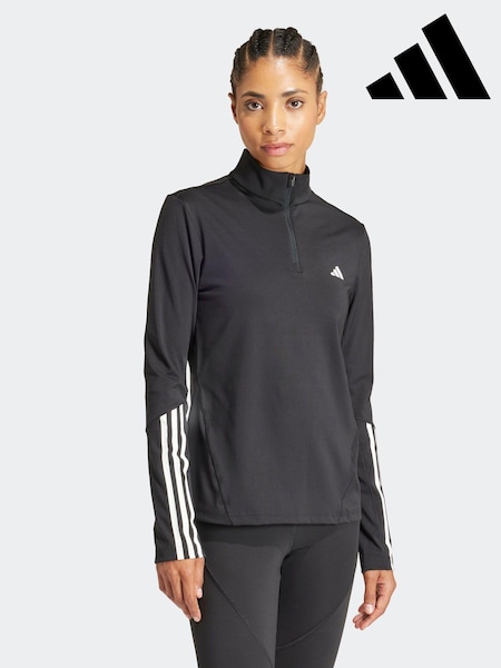 Musta - adidas Hyperglam Training Quarter-Zip Top (107411) | €55