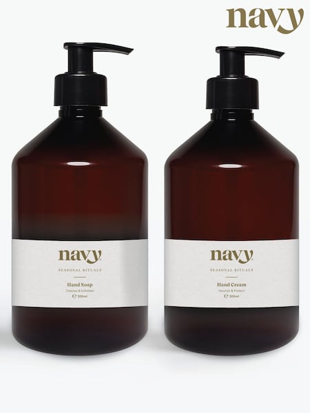 Natural - Navy Hand Care Duo
