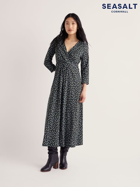 Blue - Seasalt Cornwall Chapelle 3/4 Sleeve Dress
