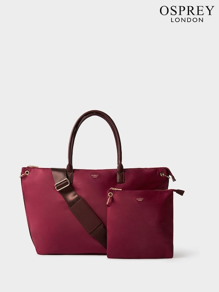 أحمر - حقيبة تصميم Weekender نايلون The Voyage من Osprey London