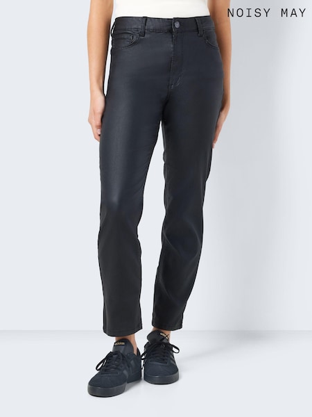 NOISY MAY Black Coated High Waisted Jeans (108883) | €25