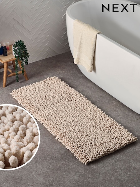 Natural Super Plush Runner Bath Bobble Mat (109163) | $37
