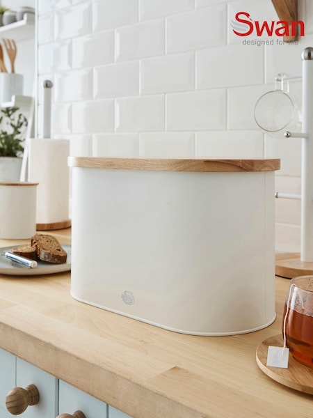 Swan White Nordic White Bread Bin (109515) | €44