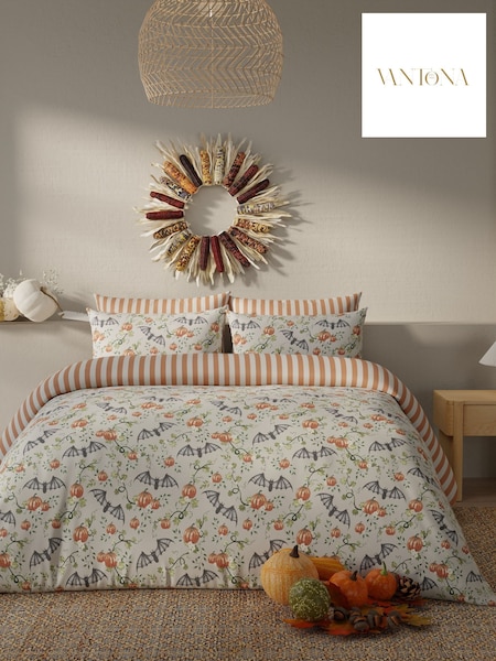 Vantona Halloween Bats Duvet Cover And Pillowcase Set