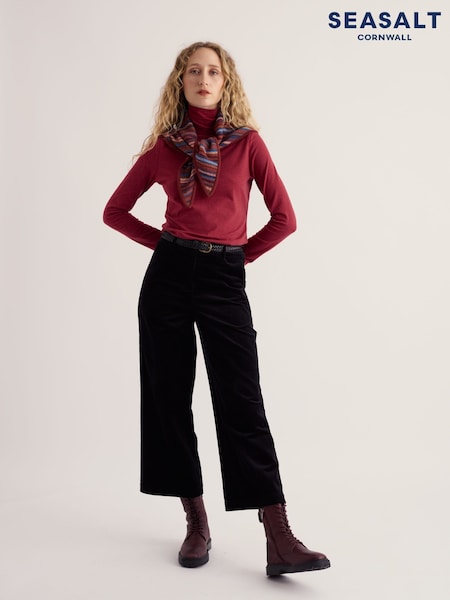 Red - Seasalt Cornwall Landing Roll Neck Top