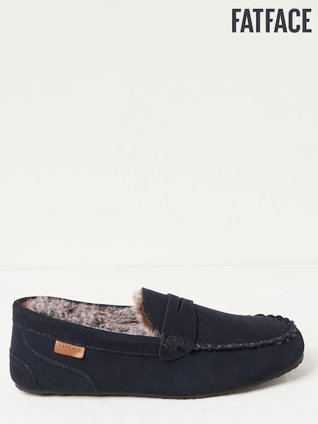 FatFace Blue Finn Suede Moccasins (110059) | 11,200 Ft