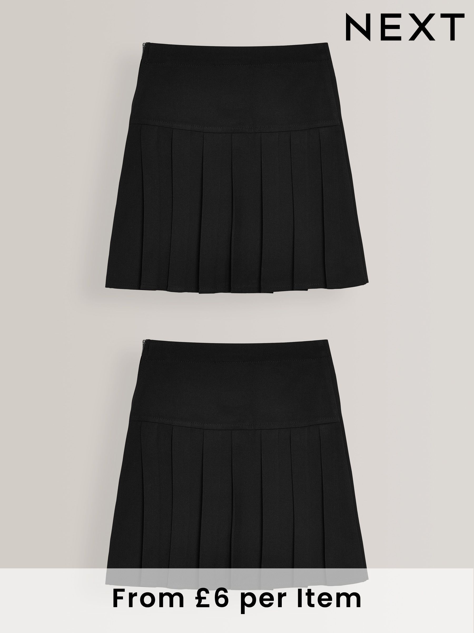 Navy pleated school skirt next shop