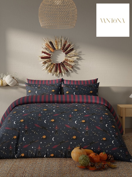 Vantona Halloween Cats Duvet Cover And Pillowcase Set