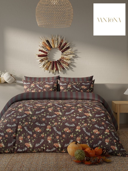 Vantona Halloween Bats Duvet Cover And Pillowcase Set