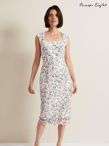 Phase Eight Floral Diana Lace Midi Dress (110888) | 57 €
