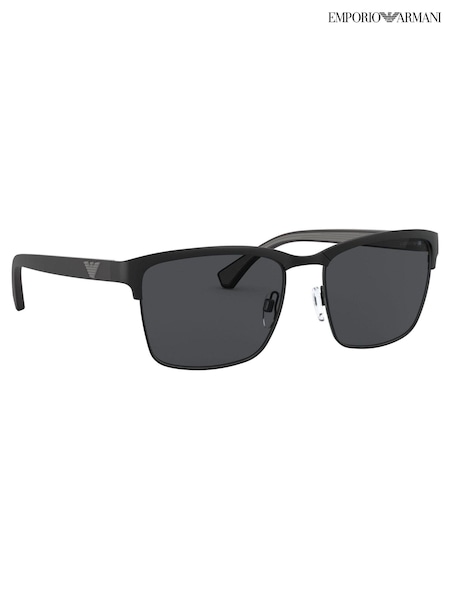 Emporio Armani Matte Black Sunglasses (111425) | AZN 363