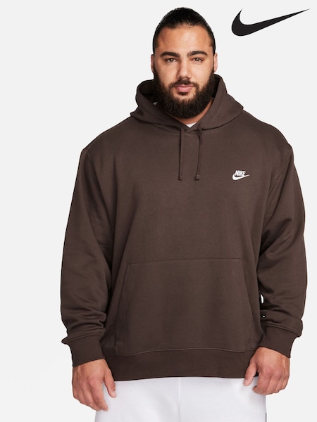 Mörk Brun - Nike Club Pullover Hoodie (111746) | kr882