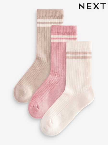 Neutrale Farbe - Cotton Rich Cushioned Sole Ankle Socks 3 Pack (112331) | 6 € - 9 €